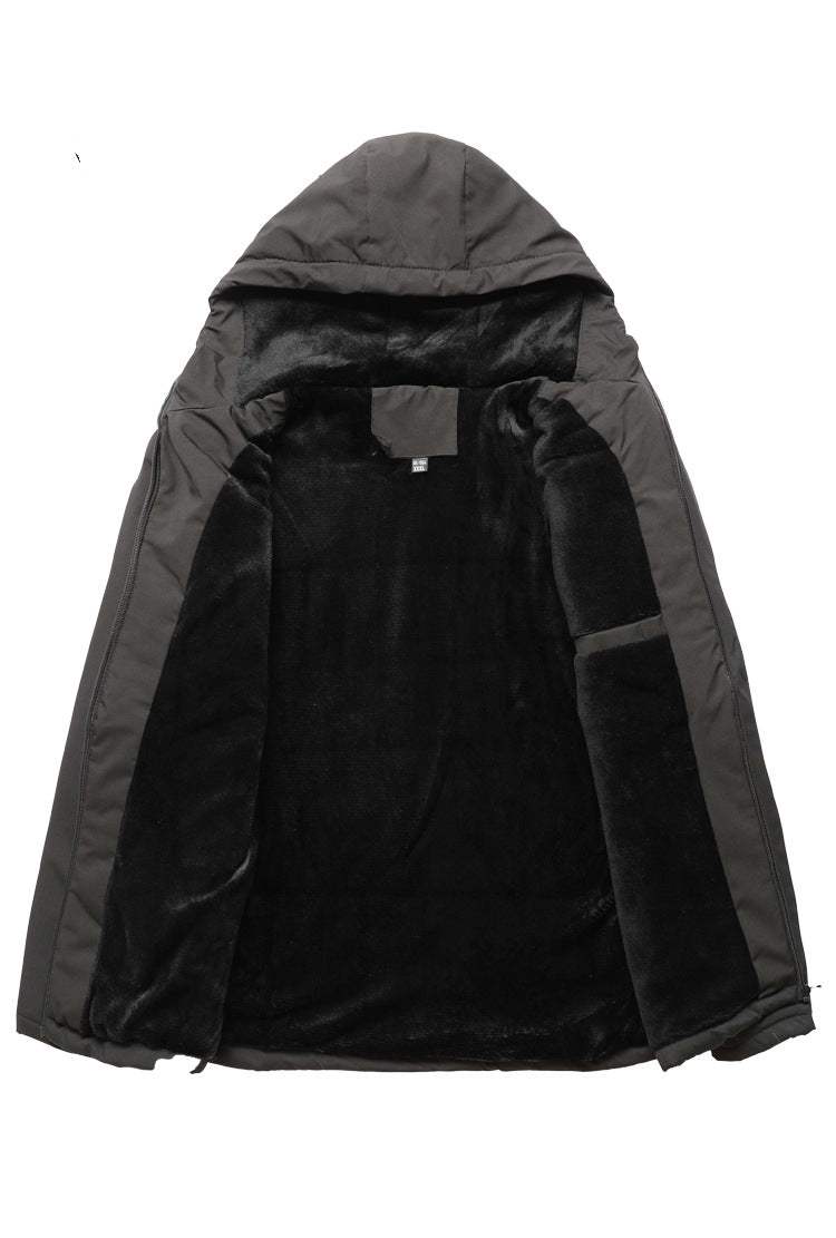 Winter Plus Size Fleece Hooded shell Jacket