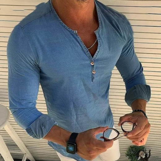 Solid Color Long Sleeve Shirt