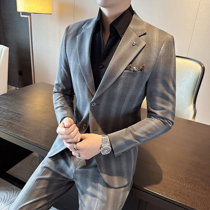 Leisure Suits For Men Business Formal Wear Two-piece suit Set