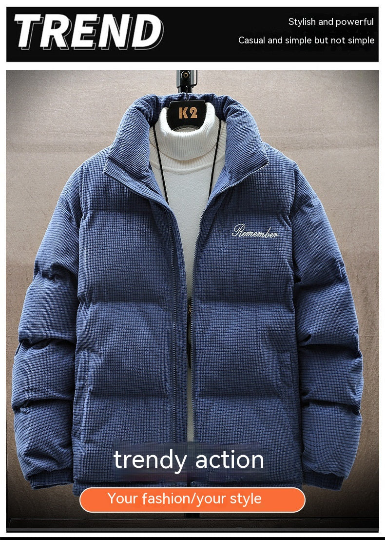 Waffle Winter Warm And Trendy Cotton Coat