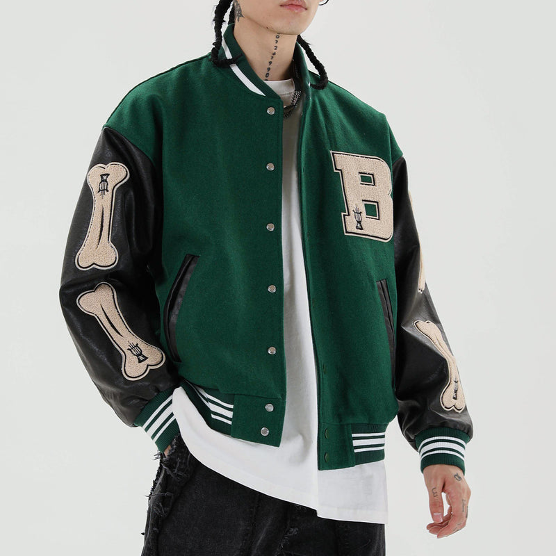 Chaqueta de béisbol vintage para hombre.