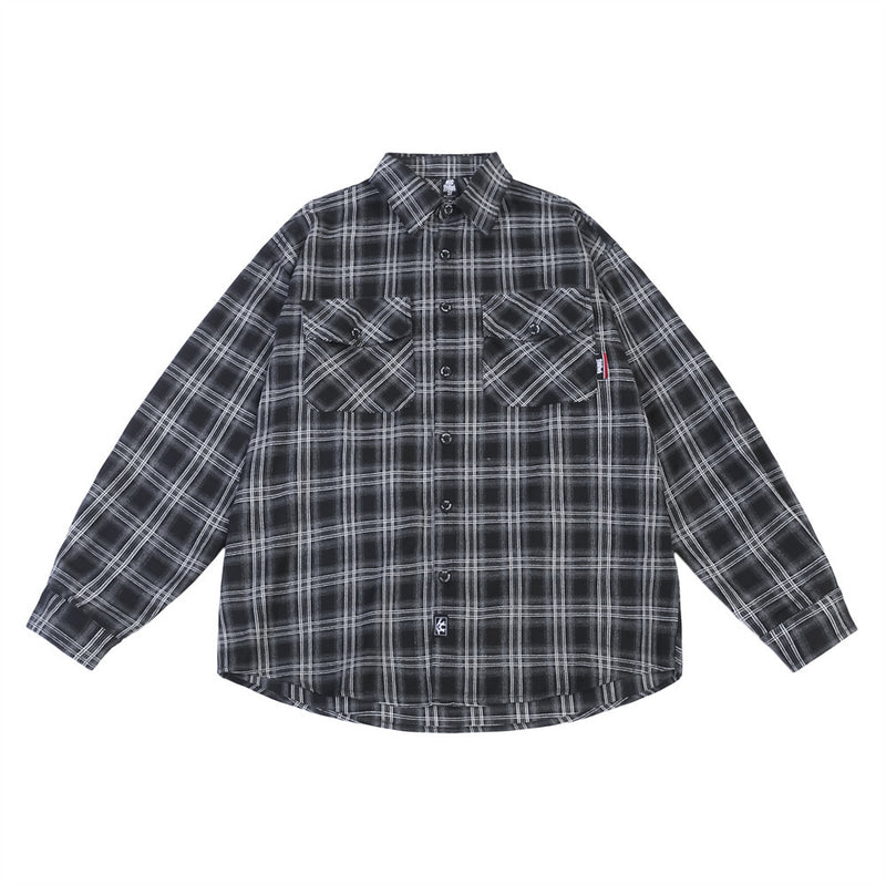 American Retro Plaid Shirt Men