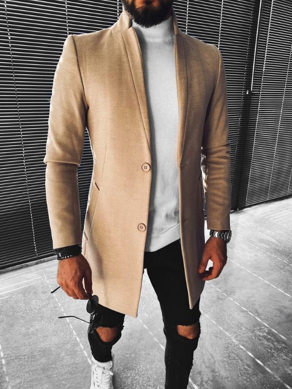 Woolen trench Coat men