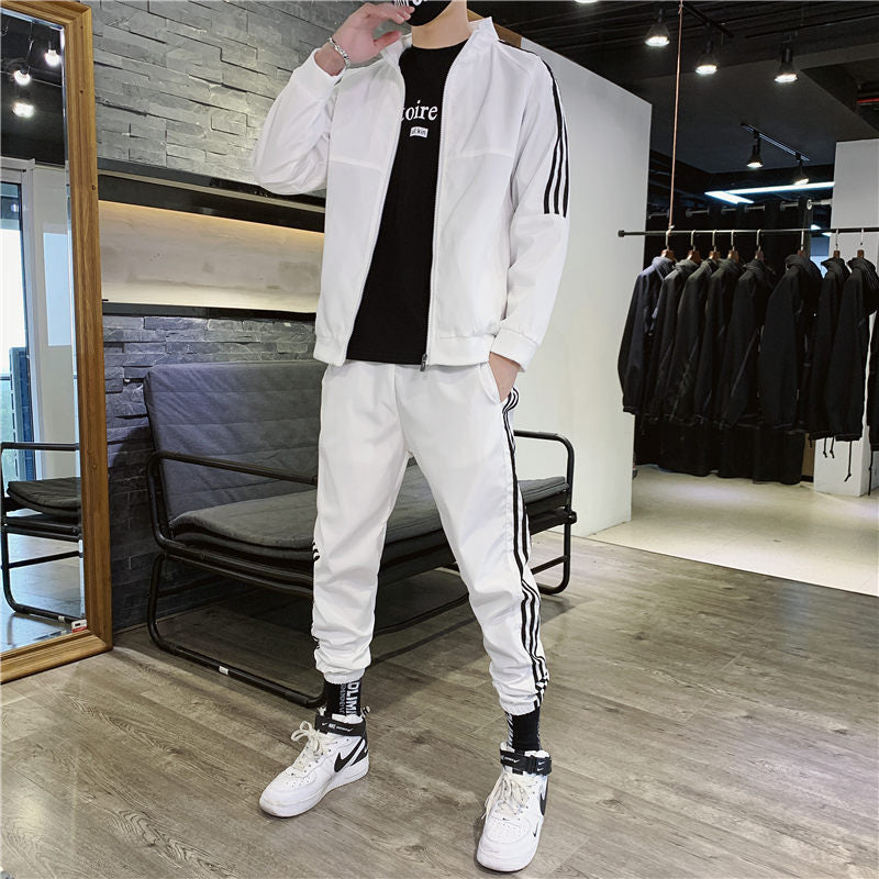 Patchwork Hip Hop Casual Men's Streetwear Set