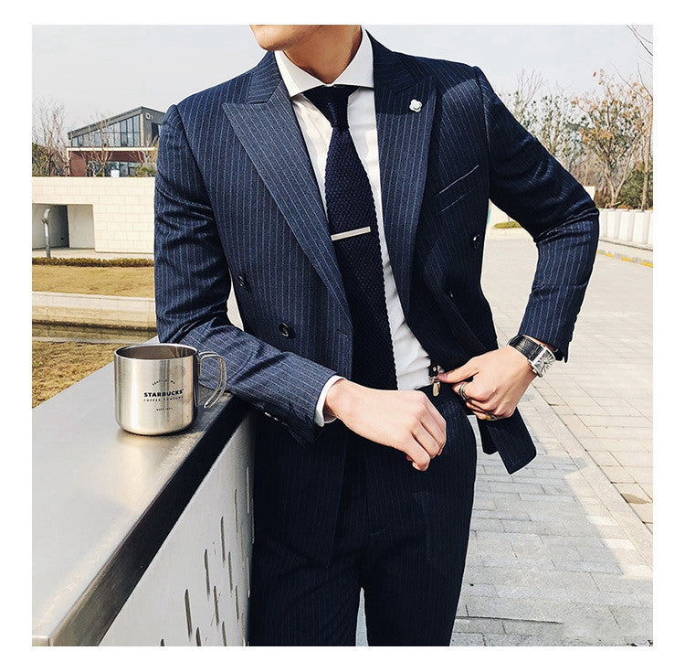 Business leisure British style business plus wedding suit for men