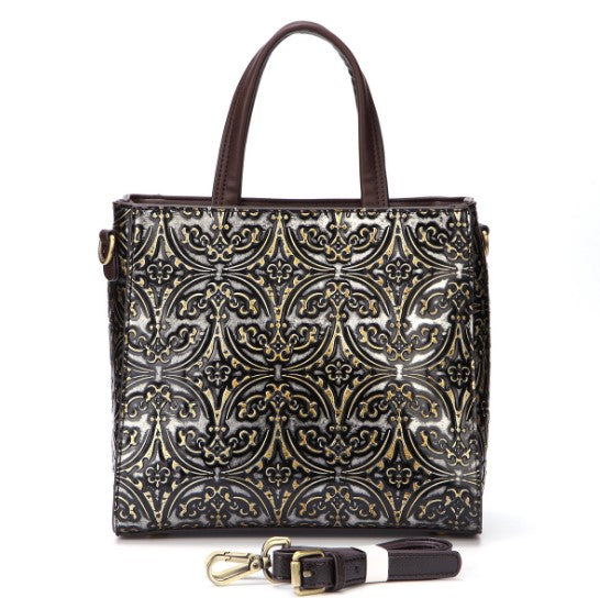 Retro-Embossed Handbag