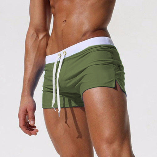 Athletic Low-Waisted Sexy Jelly Convex Shorts