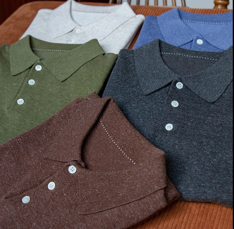 Rome Knitted Polo Shirt