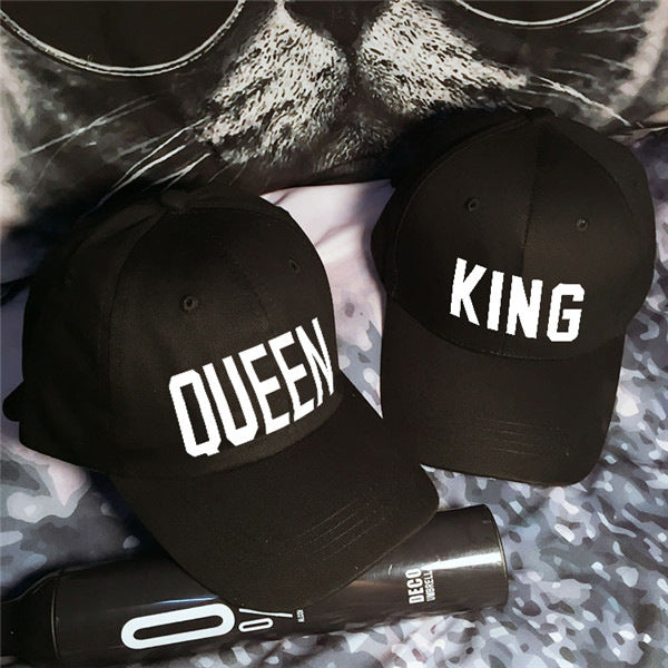 Printed king & queen baseball cap