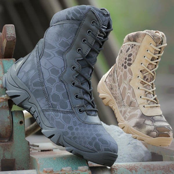 Python pattern desert tactical boots