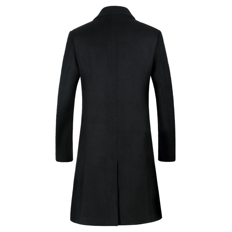 Woolen trench coat men