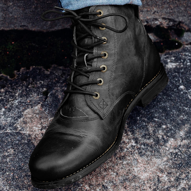 Men Boots Retro Lace-up Boot