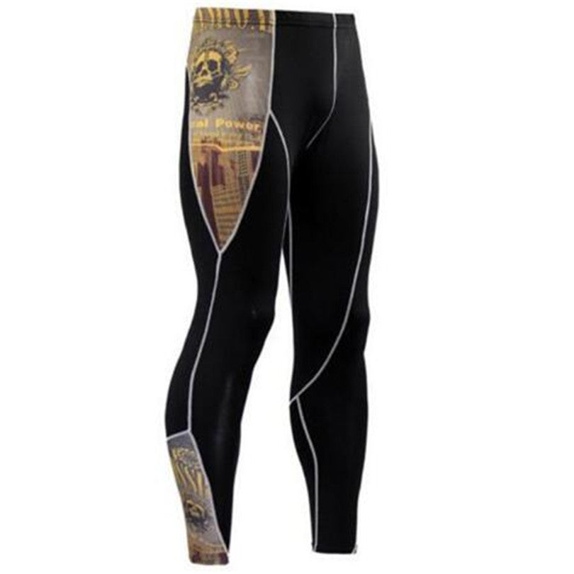 Tight-fitting Men's Stretch, Breathable And Quick-drying Football Basketball Leggings