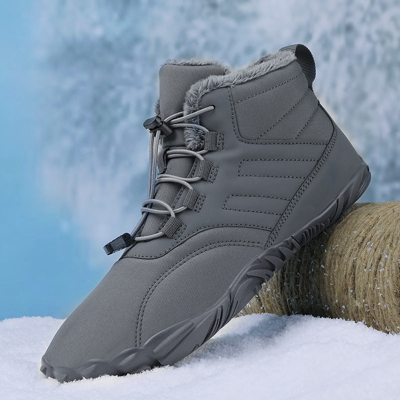 Winter Warm Slip-on Boots Wear-resistant Anti-ski Thickened Shoes Couple