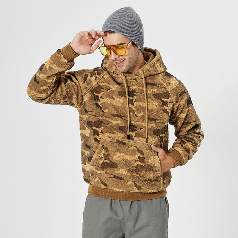 Loose Casual Hooded Pullover Jacket Men