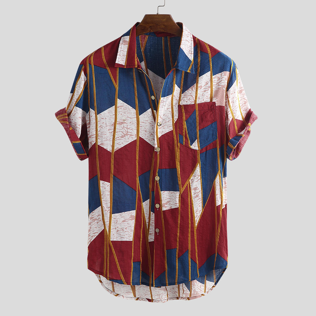 Men's Printed Short Sleeve Shirt