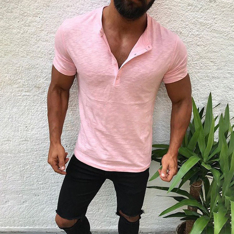 Solid Color Men's T-shirt