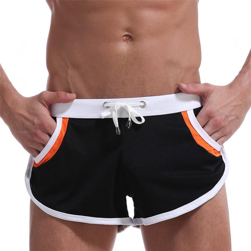 Pantalones cortos deportivos de secado rápido para hombre finos de verano 