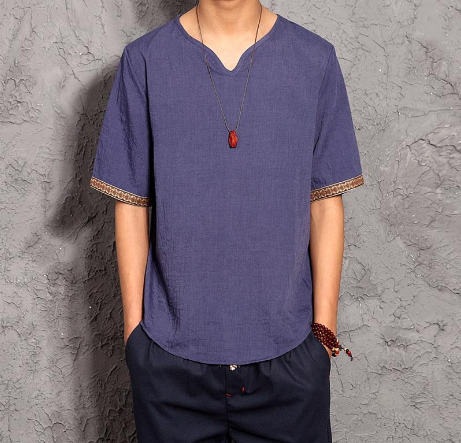 Linen Breathable Cotton T-shirt