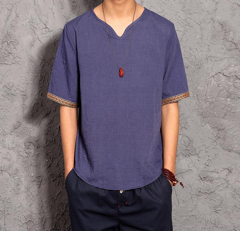 Linen Breathable Cotton T-shirt