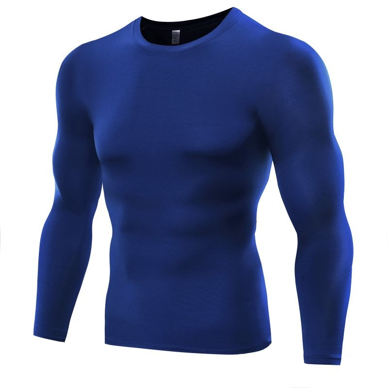 Sports Tights Round Neck High Stretch Compression Fitness T-shirts