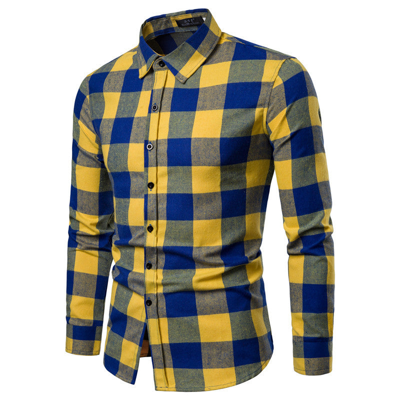 Streetwear Urban Clothing Hip hop Men Plaid Shirt