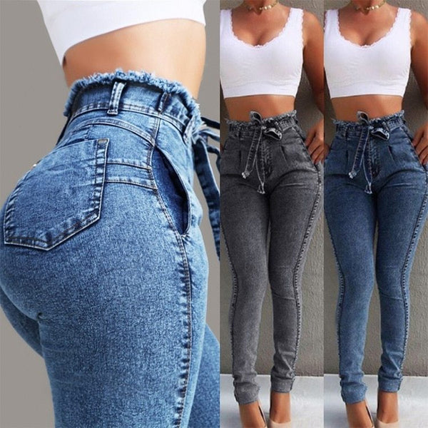 Fringed jeans for women