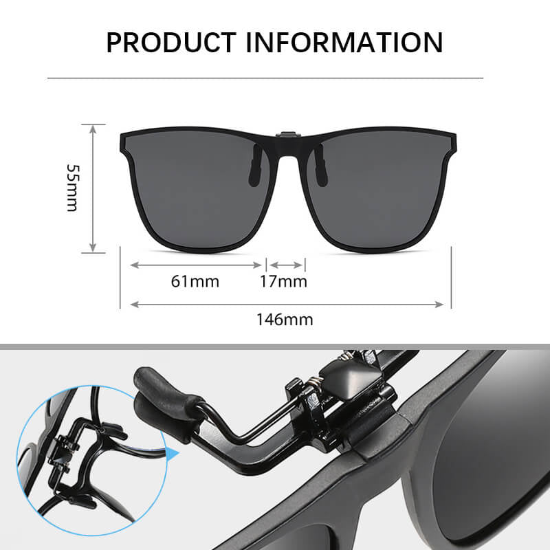 Polarized Clip-on Sunglasses For Men And Women Myopia