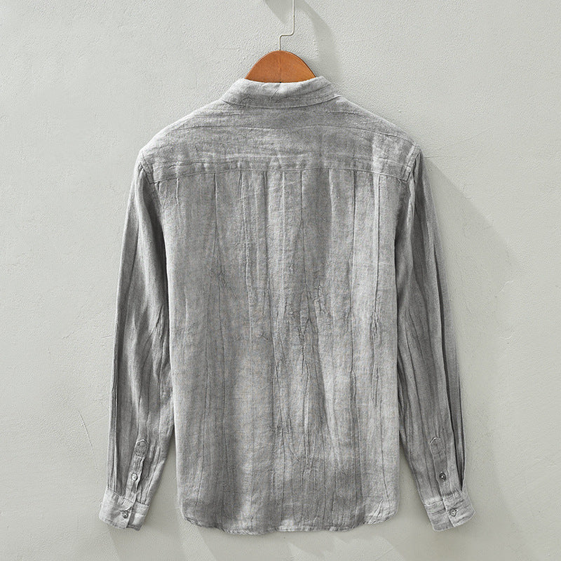 Linen Long Sleeved Shirt For Men