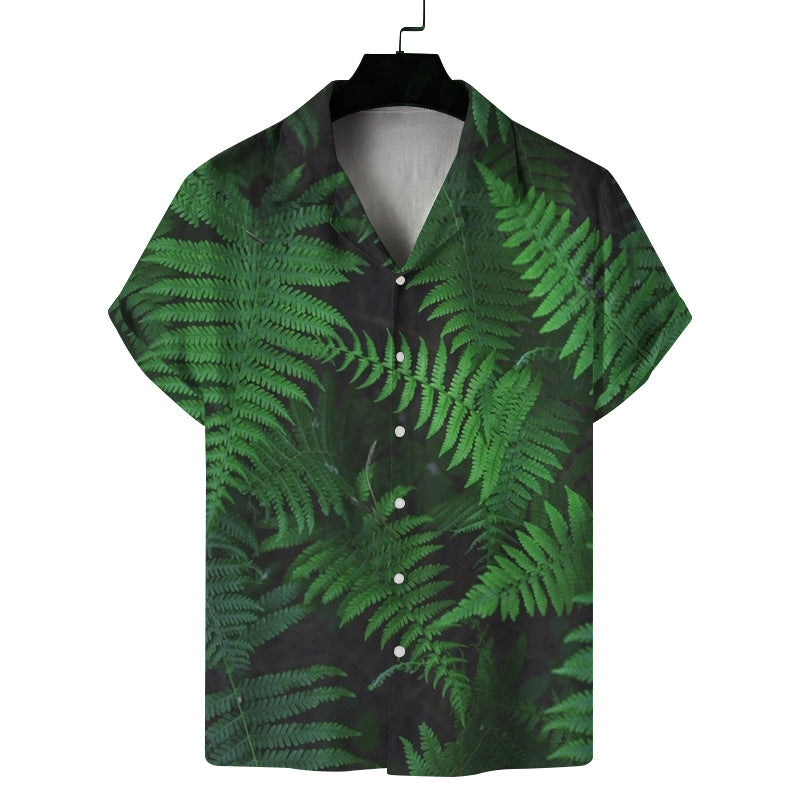 Casual Printed Short Sleeved Shirt