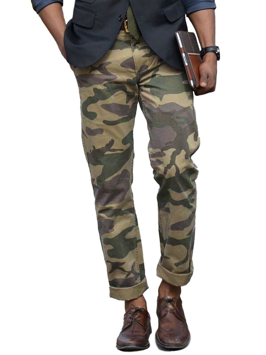 Men's Plaid Camouflage Trousers