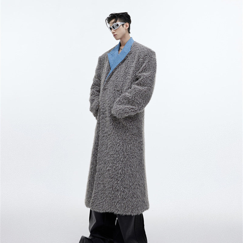 Men's Mink-proof Long Fur Coat