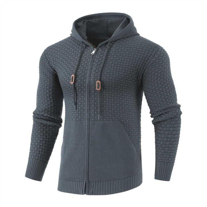 Four Seasons Knitting Zipper Hoodie