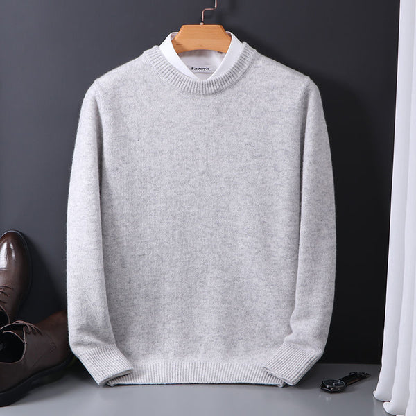 Loose Oversized Knit Bottoming Round Neck Sweater Men