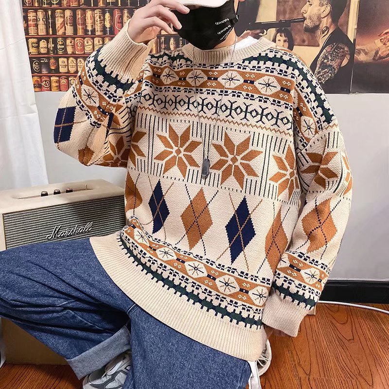 Maglione da uomo stile sciolto e pigro