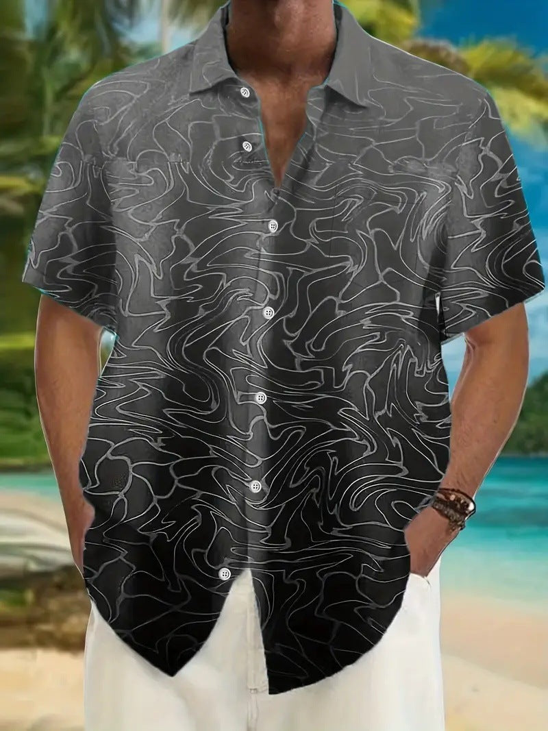 Short-sleeved Casual Beach Shirt