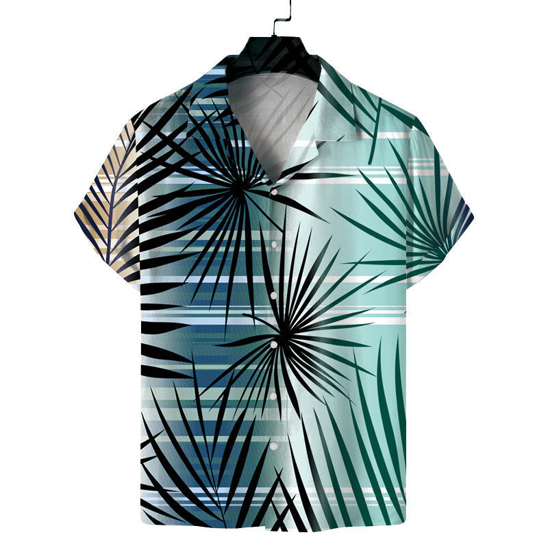 Casual Printed Short Sleeved Shirt