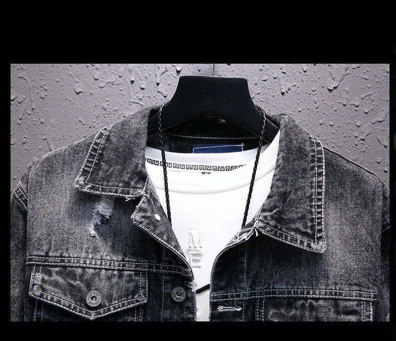 Velvet Padded denim Jacket men