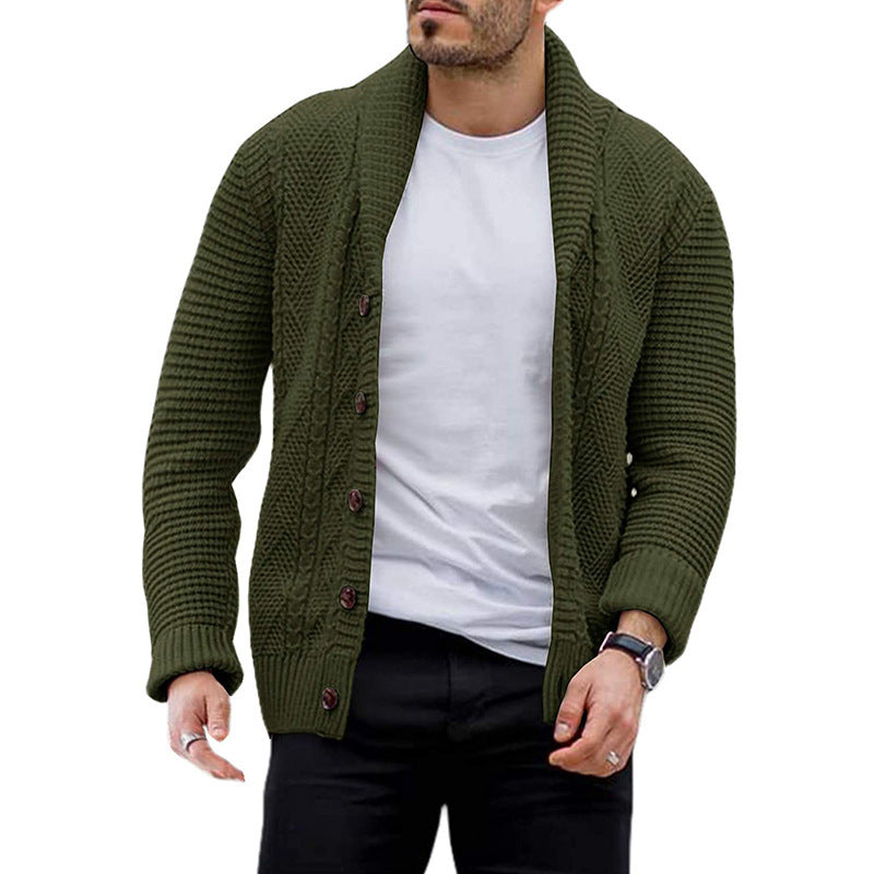 Men's Cardigan Single Breasted Sweater