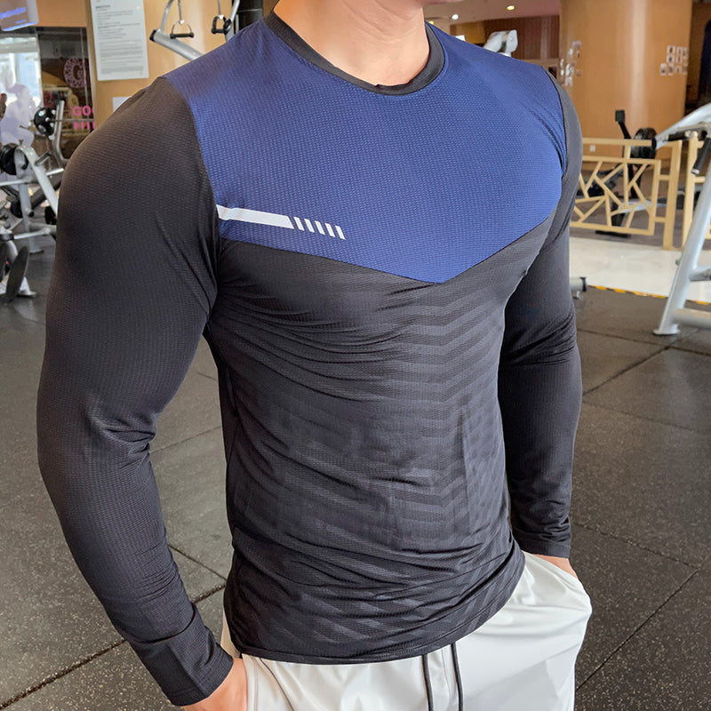 Sports Tights Men's Thin Long-sleeved Fitness t-shirt
