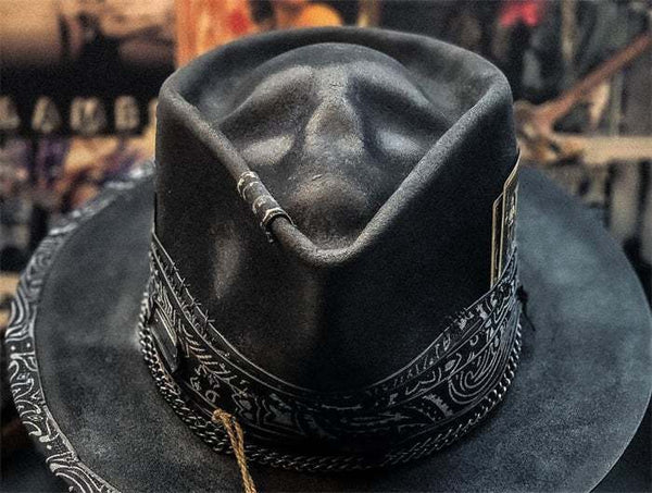 Handmade Skull Hat Plush Cowboy Hat