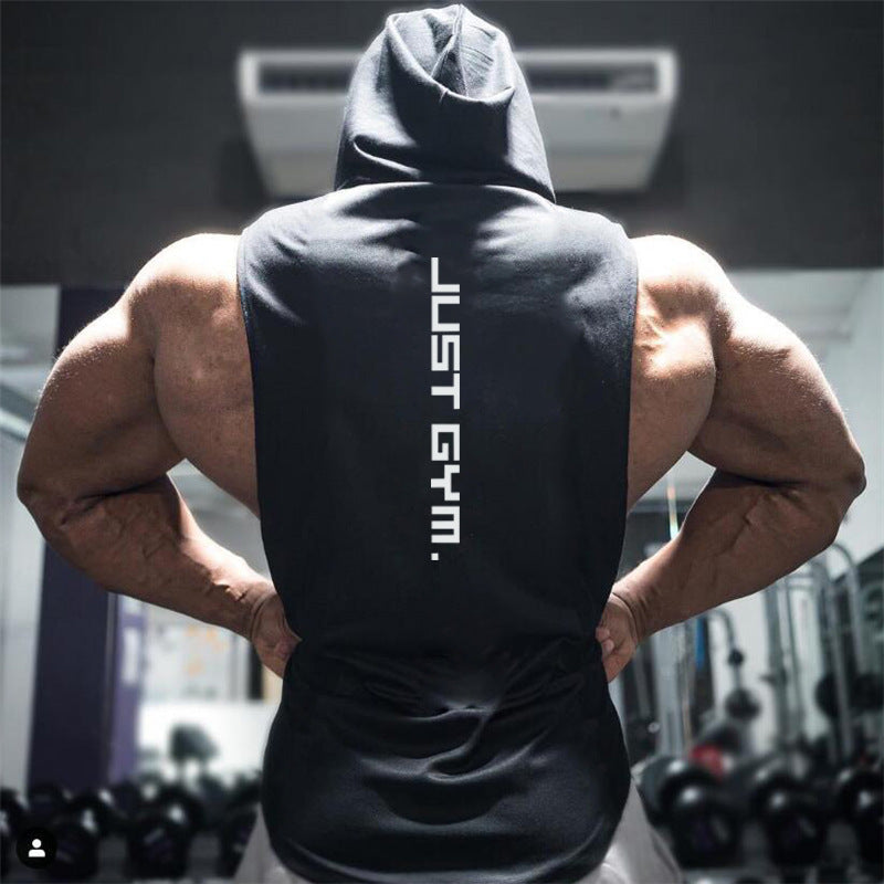 Fitness hooded Vest Men