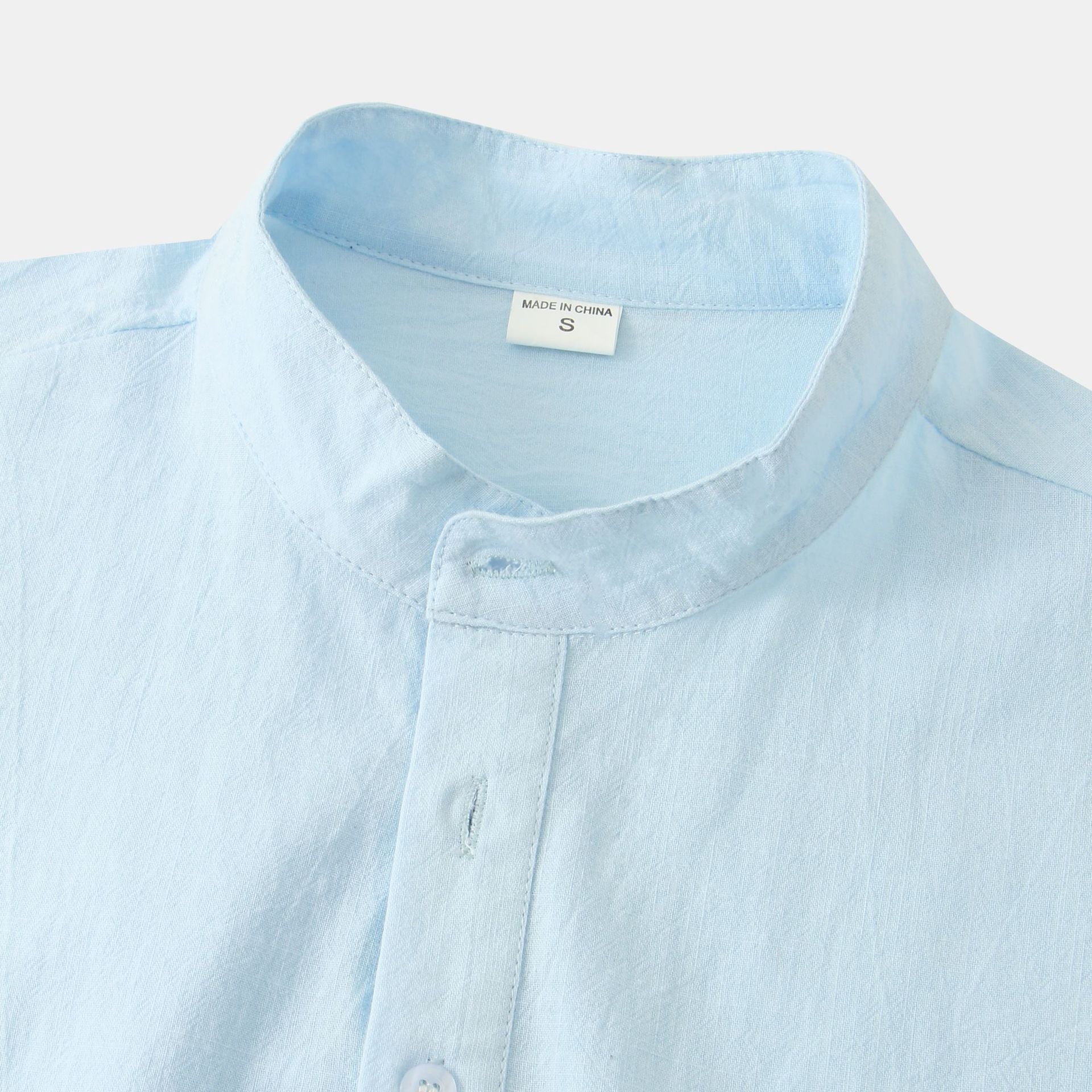 Casual Solid Color short sleeve summer shirt for men