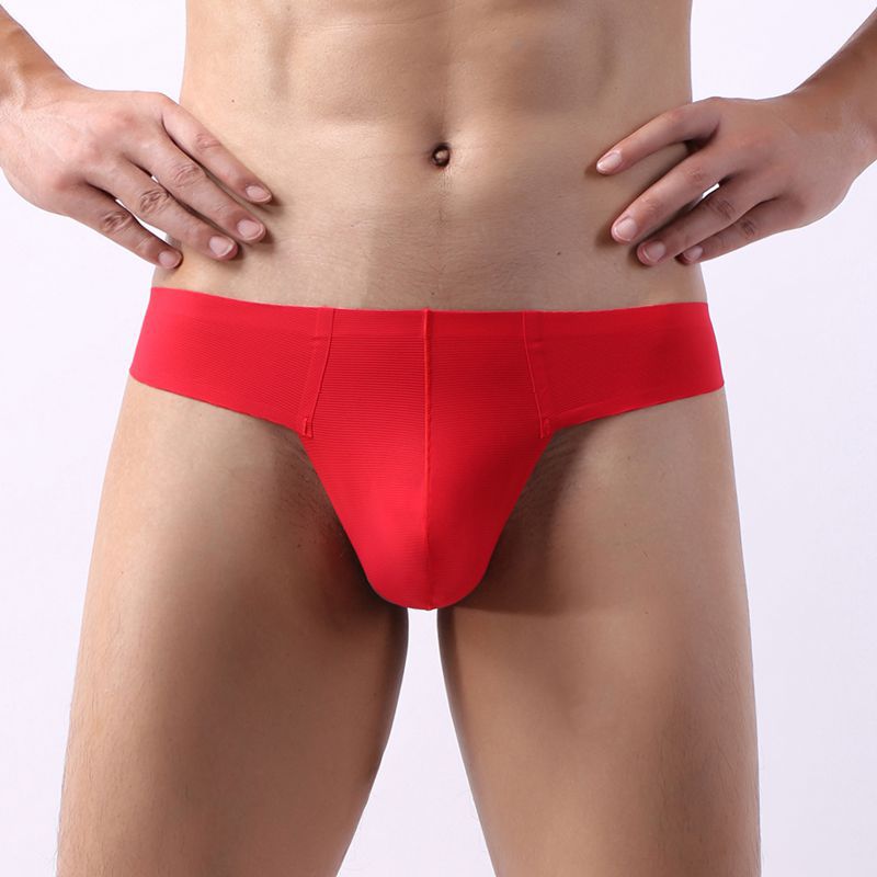 Men's Thong Low Waist Sexy One-piece Seamless Underwear