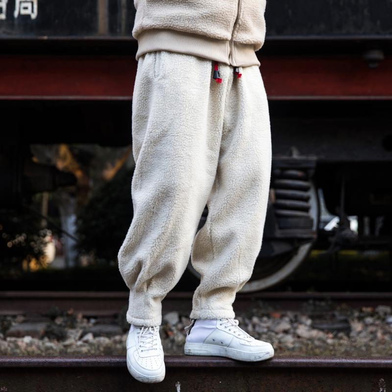 Men's Loose Warm Thick Lamb Wool Pants