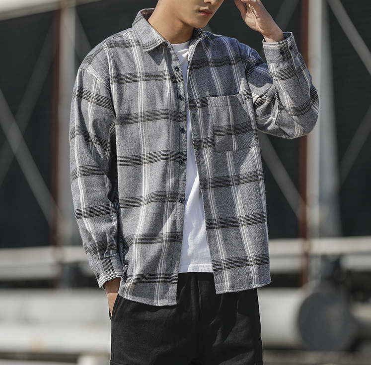 Men Plaid Shirt