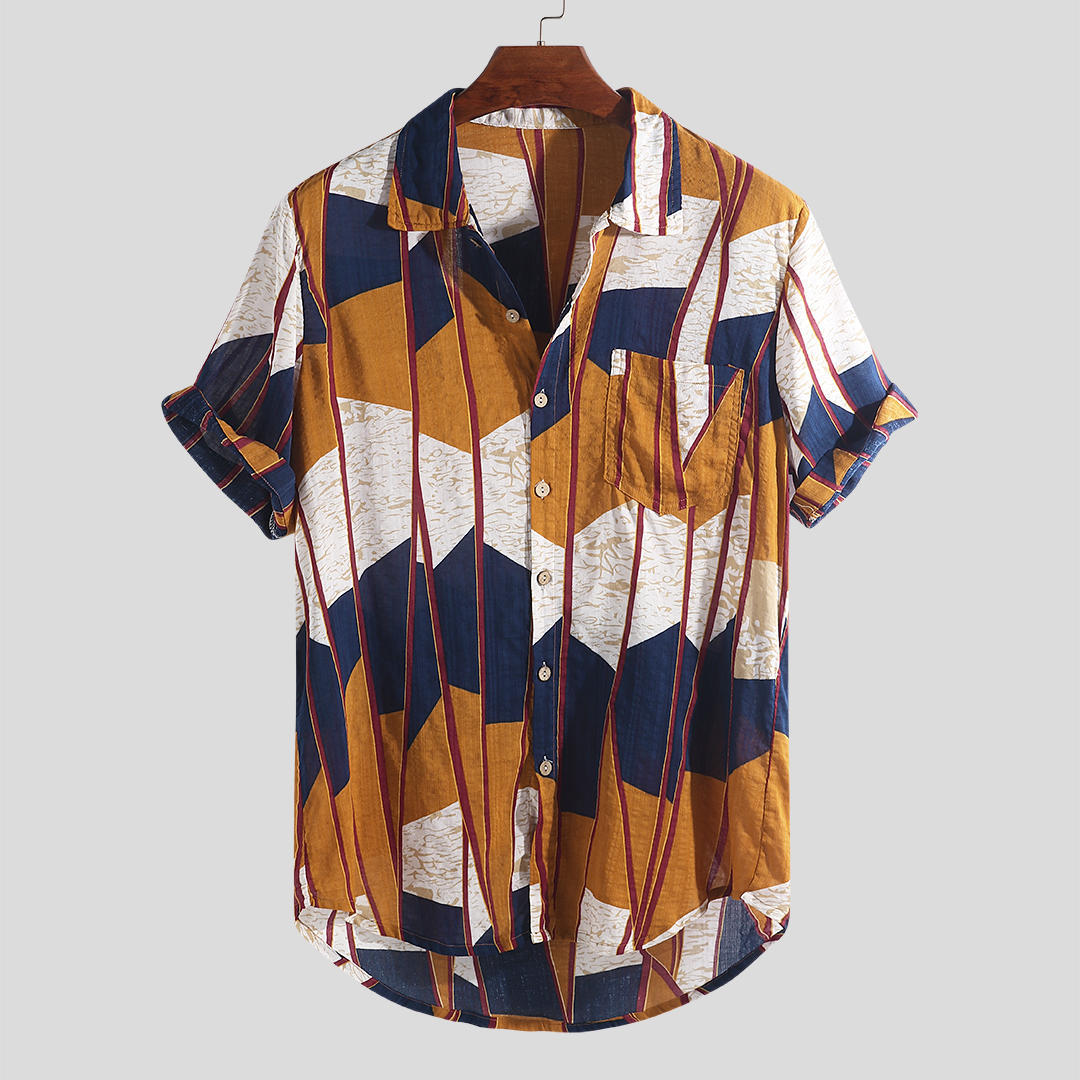 Men's Printed Short Sleeve Shirt