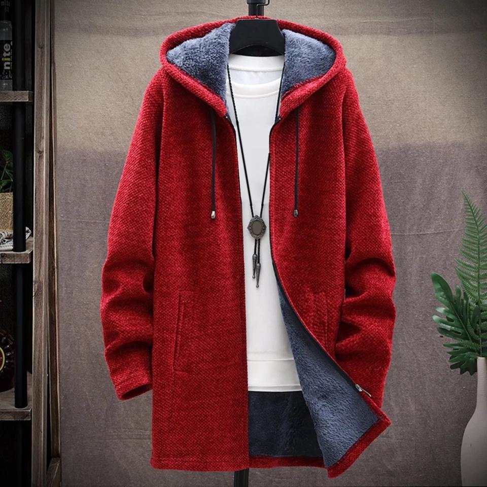 Men's hooded padded sweater