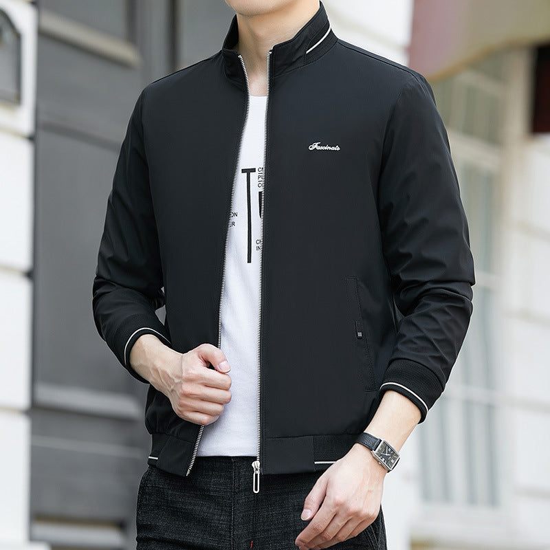 Casual slim jacket men