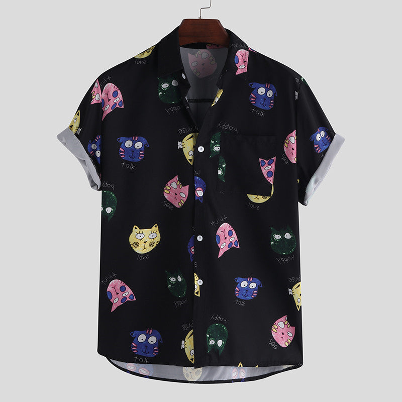 Slim men's Printed shirt